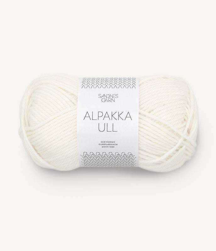 Alpakka Ull 1002 White